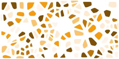 Vitray renkli voronoi fileto, vektör soyut ile. Düzensiz hücre arka plan deseni. 2D geometrik şekiller kılavuz. En boy oranı 2:1