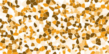 Vitray renkli voronoi fileto, vektör soyut ile. Düzensiz hücre arka plan deseni. 2D geometrik şekiller kılavuz. En boy oranı 2:1