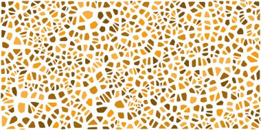 Vitray renkli voronoi fileto, vektör soyut ile. Düzensiz hücre arka plan deseni. 2D geometrik şekiller kılavuz. En boy oranı 2:1