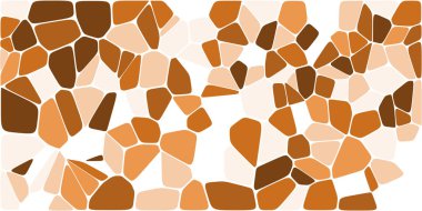 Vitray renkli voronoi fileto, vektör soyut ile. Düzensiz hücre arka plan deseni. 2D geometrik şekiller kılavuz. En boy oranı 2:1