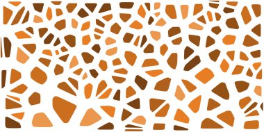 Vitray renkli voronoi fileto, vektör soyut ile. Düzensiz hücre arka plan deseni. 2D geometrik şekiller kılavuz. En boy oranı 2:1