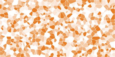 Vitray renkli voronoi fileto, vektör soyut ile. Düzensiz hücre arka plan deseni. 2D geometrik şekiller kılavuz. En boy oranı 2:1