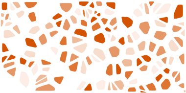 Vitray renkli voronoi fileto, vektör soyut ile. Düzensiz hücre arka plan deseni. 2D geometrik şekiller kılavuz. En boy oranı 2:1