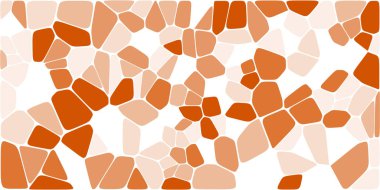 Vitray renkli voronoi fileto, vektör soyut ile. Düzensiz hücre arka plan deseni. 2D geometrik şekiller kılavuz. En boy oranı 2:1