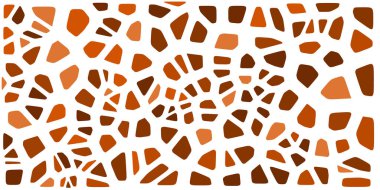 Vitray renkli voronoi fileto, vektör soyut ile. Düzensiz hücre arka plan deseni. 2D geometrik şekiller kılavuz. En boy oranı 2:1