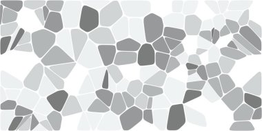 Vitray renkli voronoi fileto, vektör soyut ile. Düzensiz hücre arka plan deseni. 2D geometrik şekiller kılavuz. En boy oranı 2:1