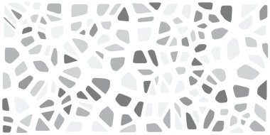 Vitray renkli voronoi fileto, vektör soyut ile. Düzensiz hücre arka plan deseni. 2D geometrik şekiller kılavuz. En boy oranı 2:1