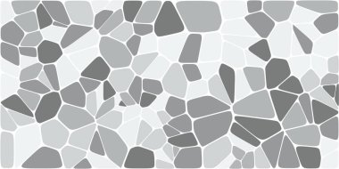 Vitray renkli voronoi fileto, vektör soyut ile. Düzensiz hücre arka plan deseni. 2D geometrik şekiller kılavuz. En boy oranı 2:1