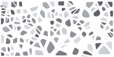 Vitray renkli voronoi fileto, vektör soyut ile. Düzensiz hücre arka plan deseni. 2D geometrik şekiller kılavuz. En boy oranı 2:1