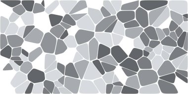 Vitray renkli voronoi fileto, vektör soyut ile. Düzensiz hücre arka plan deseni. 2D geometrik şekiller kılavuz. En boy oranı 2:1