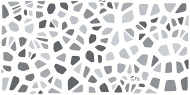 Vitray renkli voronoi fileto, vektör soyut ile. Düzensiz hücre arka plan deseni. 2D geometrik şekiller kılavuz. En boy oranı 2:1