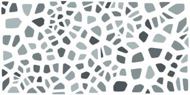 Vitray renkli voronoi fileto, vektör soyut ile. Düzensiz hücre arka plan deseni. 2D geometrik şekiller kılavuz. En boy oranı 2:1