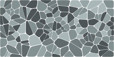 Vitray renkli voronoi fileto, vektör soyut ile. Düzensiz hücre arka plan deseni. 2D geometrik şekiller kılavuz. En boy oranı 2:1