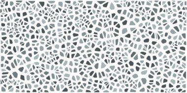 Vitray renkli voronoi fileto, vektör soyut ile. Düzensiz hücre arka plan deseni. 2D geometrik şekiller kılavuz. En boy oranı 2:1