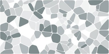 Vitray renkli voronoi fileto, vektör soyut ile. Düzensiz hücre arka plan deseni. 2D geometrik şekiller kılavuz. En boy oranı 2:1