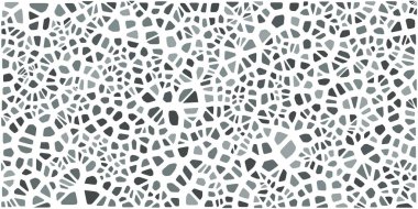 Vitray renkli voronoi fileto, vektör soyut ile. Düzensiz hücre arka plan deseni. 2D geometrik şekiller kılavuz. En boy oranı 2:1