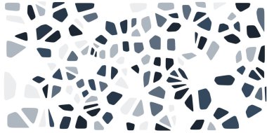 Vitray renkli voronoi fileto, vektör soyut ile. Düzensiz hücre arka plan deseni. 2D geometrik şekiller kılavuz. En boy oranı 2:1