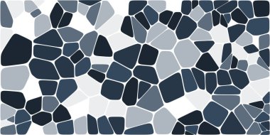 Vitray renkli voronoi fileto, vektör soyut ile. Düzensiz hücre arka plan deseni. 2D geometrik şekiller kılavuz. En boy oranı 2:1