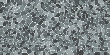 Vitray renkli voronoi fileto, vektör soyut ile. Düzensiz hücre arka plan deseni. 2D geometrik şekiller kılavuz. En boy oranı 2:1