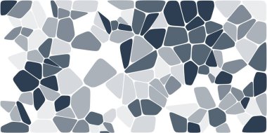 Vitray renkli voronoi fileto, vektör soyut ile. Düzensiz hücre arka plan deseni. 2D geometrik şekiller kılavuz. En boy oranı 2:1