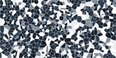 Vitray renkli voronoi fileto, vektör soyut ile. Düzensiz hücre arka plan deseni. 2D geometrik şekiller kılavuz. En boy oranı 2:1