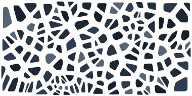 Vitray renkli voronoi fileto, vektör soyut ile. Düzensiz hücre arka plan deseni. 2D geometrik şekiller kılavuz. En boy oranı 2:1