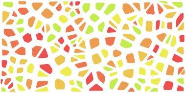 Vitray renkli voronoi fileto, vektör soyut ile. Düzensiz hücre arka plan deseni. 2D geometrik şekiller kılavuz. En boy oranı 2:1