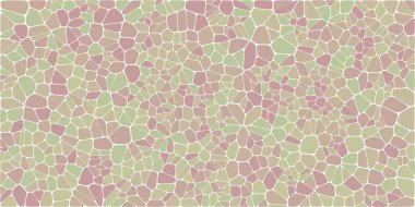 Vitray renkli voronoi fileto, vektör soyut ile. Düzensiz hücre arka plan deseni. 2D geometrik şekiller kılavuz. En boy oranı 2:1