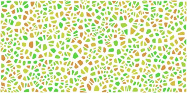 Vitray renkli voronoi fileto, vektör soyut ile. Düzensiz hücre arka plan deseni. 2D geometrik şekiller kılavuz. En boy oranı 2:1