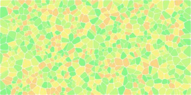 Vitray renkli voronoi fileto, vektör soyut ile. Düzensiz hücre arka plan deseni. 2D geometrik şekiller kılavuz. En boy oranı 2:1
