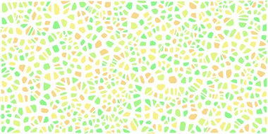 Vitray renkli voronoi fileto, vektör soyut ile. Düzensiz hücre arka plan deseni. 2D geometrik şekiller kılavuz. En boy oranı 2:1
