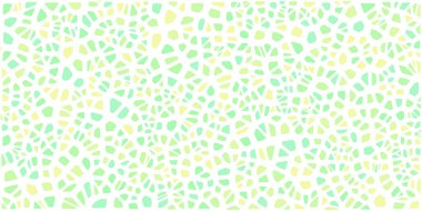 Vitray renkli voronoi fileto, vektör soyut ile. Düzensiz hücre arka plan deseni. 2D geometrik şekiller kılavuz. En boy oranı 2:1