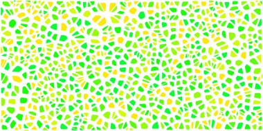 Vitray renkli voronoi fileto, vektör soyut ile. Düzensiz hücre arka plan deseni. 2D geometrik şekiller kılavuz. En boy oranı 2:1