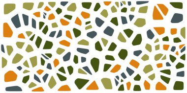 Vitray renkli voronoi fileto, vektör soyut ile. Düzensiz hücre arka plan deseni. 2D geometrik şekiller kılavuz. En boy oranı 2:1