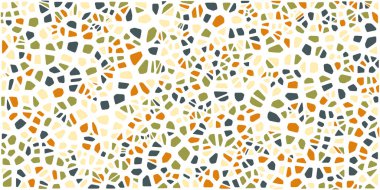 Vitray renkli voronoi fileto, vektör soyut ile. Düzensiz hücre arka plan deseni. 2D geometrik şekiller kılavuz. En boy oranı 2:1