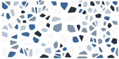 Vitray renkli voronoi fileto, vektör soyut ile. Düzensiz hücre arka plan deseni. 2D geometrik şekiller kılavuz. En boy oranı 2:1