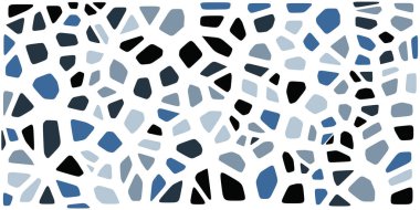 Vitray renkli voronoi fileto, vektör soyut ile. Düzensiz hücre arka plan deseni. 2D geometrik şekiller kılavuz. En boy oranı 2:1