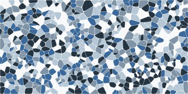 Vitray renkli voronoi fileto, vektör soyut ile. Düzensiz hücre arka plan deseni. 2D geometrik şekiller kılavuz. En boy oranı 2:1