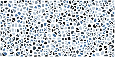 Vitray renkli voronoi fileto, vektör soyut ile. Düzensiz hücre arka plan deseni. 2D geometrik şekiller kılavuz. En boy oranı 2:1