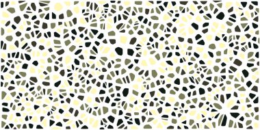 Vitray renkli voronoi fileto, vektör soyut ile. Düzensiz hücre arka plan deseni. 2D geometrik şekiller kılavuz. En boy oranı 2:1