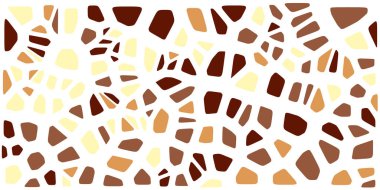 Vitray renkli voronoi fileto, vektör soyut ile. Düzensiz hücre arka plan deseni. 2D geometrik şekiller kılavuz. En boy oranı 2:1