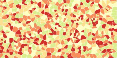 Vitray renkli voronoi fileto, vektör soyut ile. Düzensiz hücre arka plan deseni. 2D geometrik şekiller kılavuz. En boy oranı 2:1