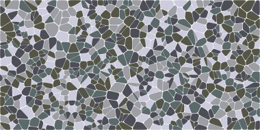Vitray renkli voronoi fileto, vektör soyut ile. Düzensiz hücre arka plan deseni. 2D geometrik şekiller kılavuz. En boy oranı 2:1