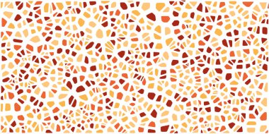 Vitray renkli voronoi fileto, vektör soyut ile. Düzensiz hücre arka plan deseni. 2D geometrik şekiller kılavuz. En boy oranı 2:1