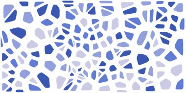Vitray renkli voronoi fileto, vektör soyut ile. Düzensiz hücre arka plan deseni. 2D geometrik şekiller kılavuz. En boy oranı 2:1