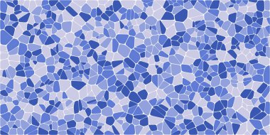 Vitray renkli voronoi fileto, vektör soyut ile. Düzensiz hücre arka plan deseni. 2D geometrik şekiller kılavuz. En boy oranı 2:1