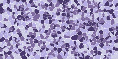 Vitray renkli voronoi fileto, vektör soyut ile. Düzensiz hücre arka plan deseni. 2D geometrik şekiller kılavuz. En boy oranı 2:1