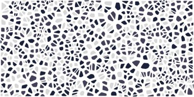 Vitray renkli voronoi fileto, vektör soyut ile. Düzensiz hücre arka plan deseni. 2D geometrik şekiller kılavuz. En boy oranı 2:1