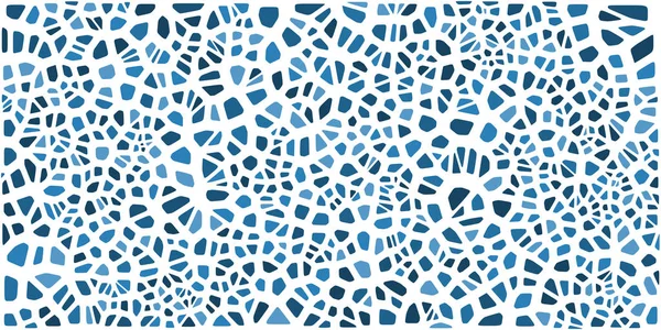 Vitray renkli voronoi fileto, vektör soyut ile. Düzensiz hücre arka plan deseni. 2D geometrik şekiller kılavuz. En boy oranı 2:1
