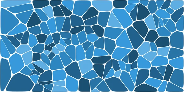 Vitray renkli voronoi fileto, vektör soyut ile. Düzensiz hücre arka plan deseni. 2D geometrik şekiller kılavuz. En boy oranı 2:1